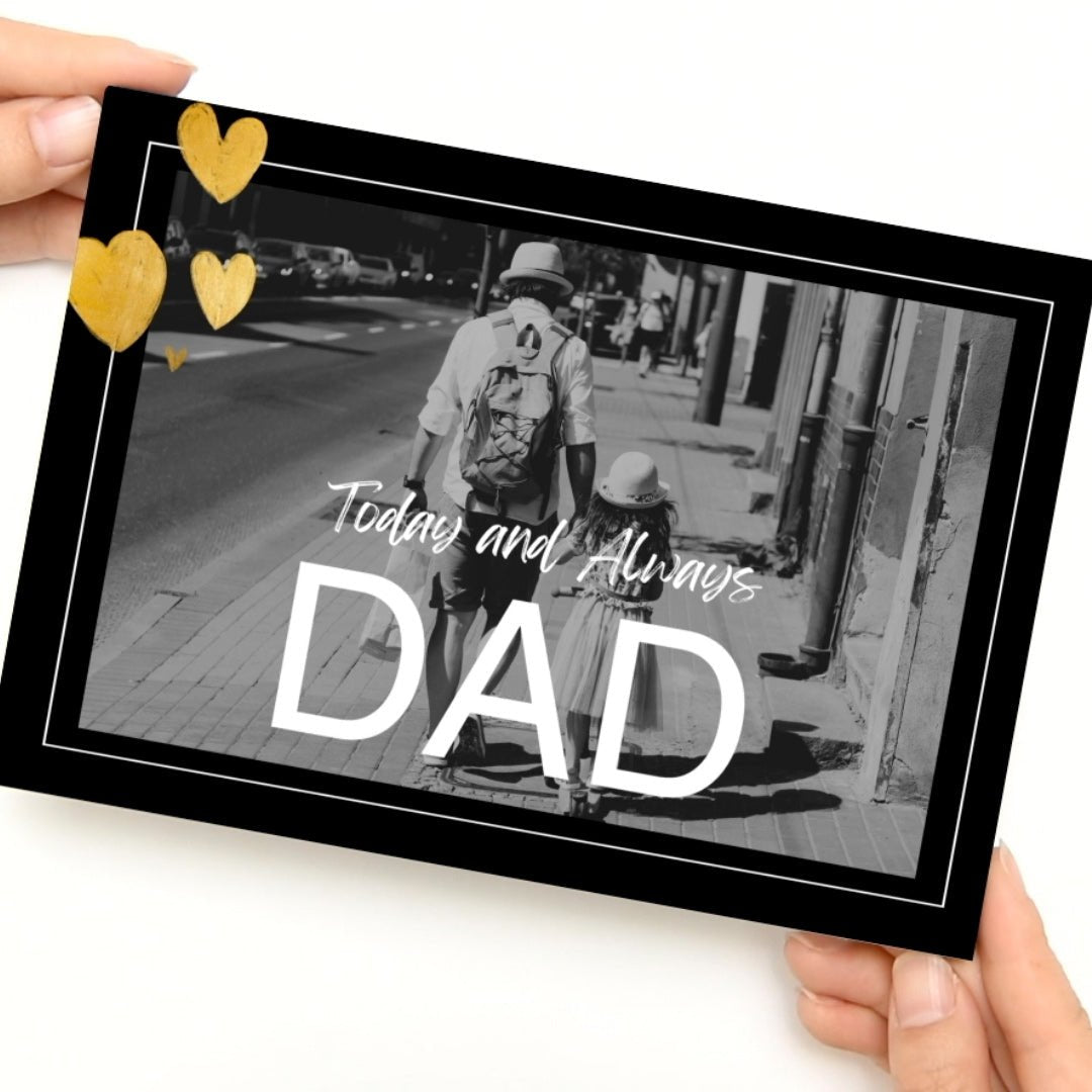 Personalised Wedding Video Book – Black and Gold Theme for Father of the Bride