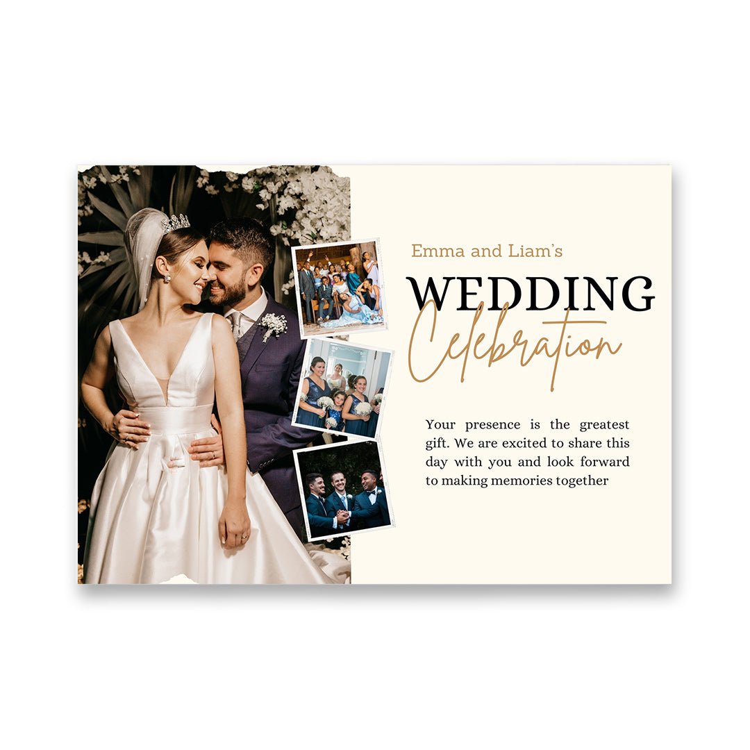 Unique Digital Wedding Invitation Video Book with Personalized Details