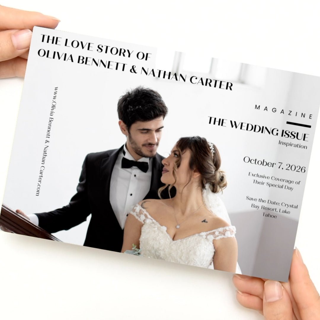 Elegant White Custom Wedding Video Book with Digital Invitation Theme